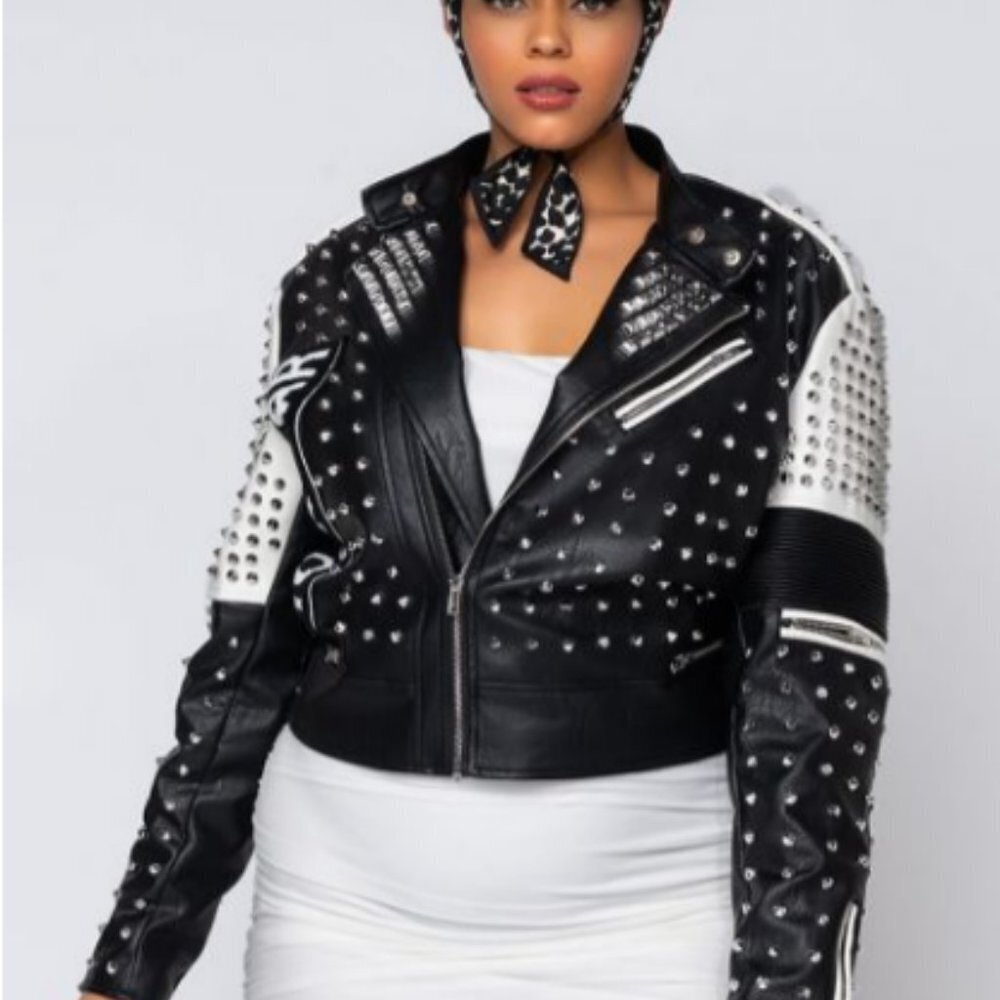 AZALEA WANG SAVAGES MOTO JACKET